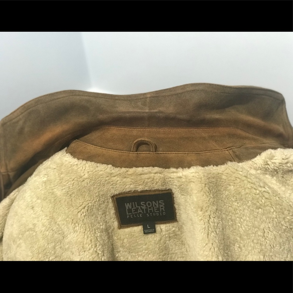 🎉HP🎉Men’s Wilson’s Leather Pelle Studio suede coat - Picture 4 of 16